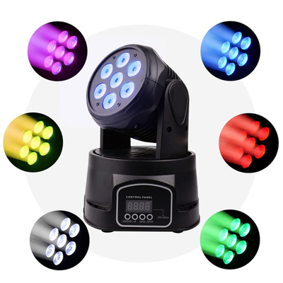 RGBW Source 7x8w LED Stage Light Four In One Mini Moving Head